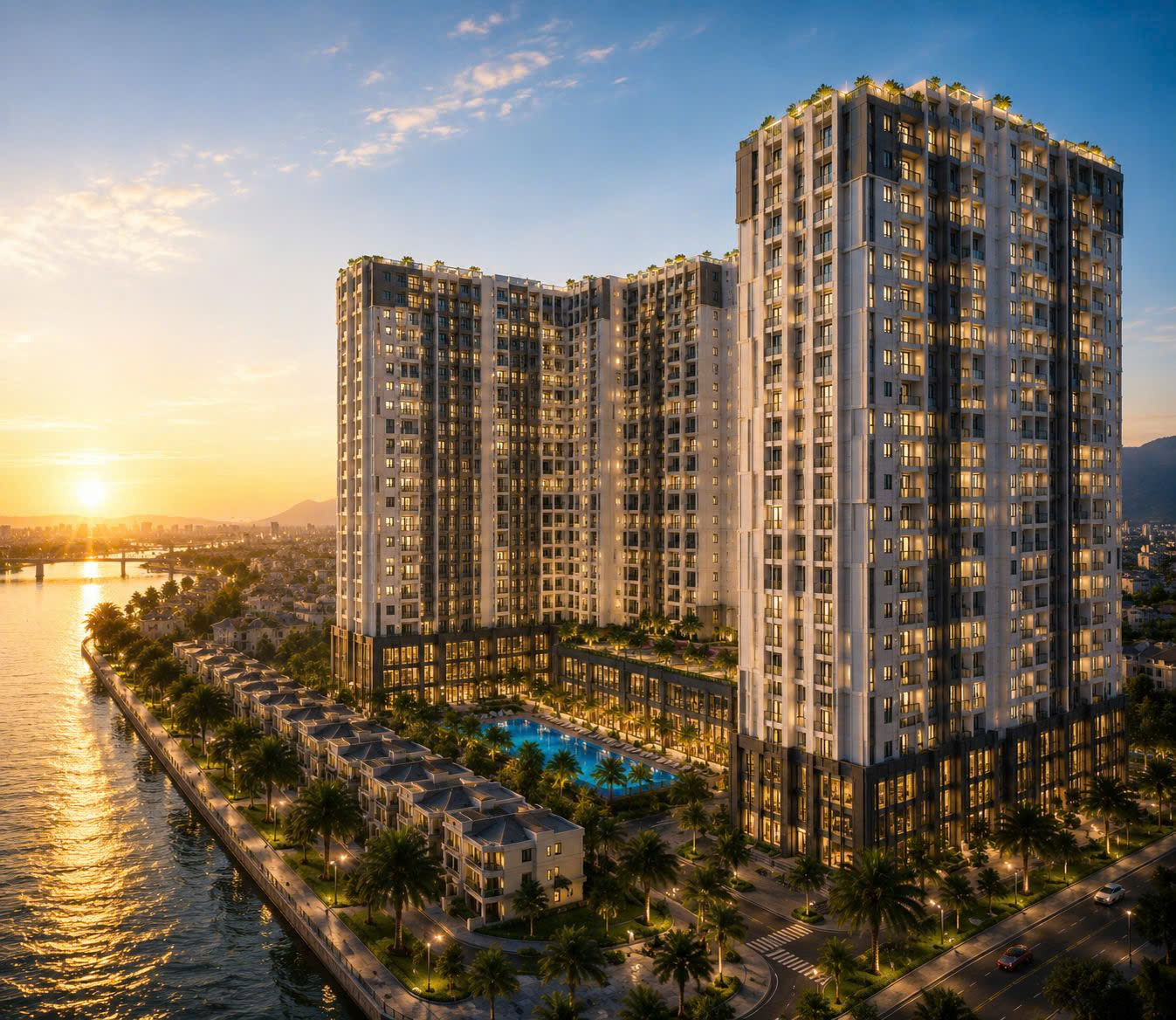 Phối cảnh thực tế · Ban đêm